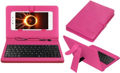 ACM Keyboard Case for Celkon Q5k Transformer(Pink, Cases with Holder, Pack of: 1)