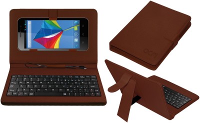 ACM Keyboard Case for Videocon A55qhd(Brown, Cases with Holder, Pack of: 1)