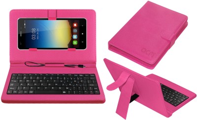 ACM Keyboard Case for Videocon Infinium Z52 Thunder(Pink, Cases with Holder, Pack of: 1)