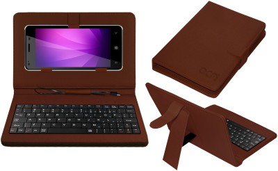 ACM Keyboard Case for Videocon Infinium Z52 Inspire(Brown, Cases with Holder, Pack of: 1)