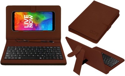 ACM Keyboard Case for Lg Q7+(Brown, Cases with Holder, Pack of: 1)