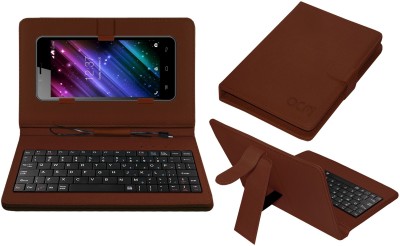 ACM Keyboard Case for Intex Cloud Style 4g Hd(Brown, Cases with Holder, Pack of: 1)