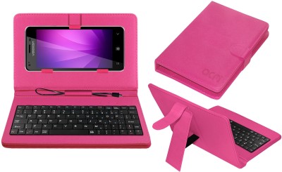 ACM Keyboard Case for Videocon Infinium Z51 Nova Plus(Pink, Cases with Holder, Pack of: 1)