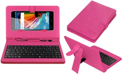ACM Keyboard Case for Videocon Z52 Thunder Plus(Pink, Cases with Holder, Pack of: 1)