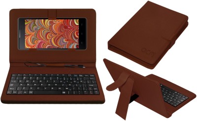 ACM Keyboard Case for Intex Cloud String V2.0(Brown, Cases with Holder, Pack of: 1)