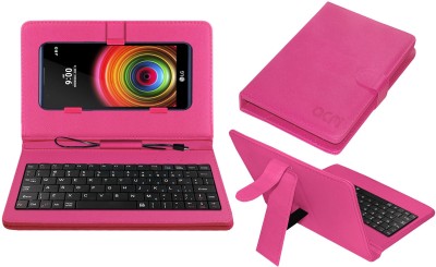 ACM Keyboard Case for Lg X Power K220dsz(Pink, Cases with Holder, Pack of: 1)