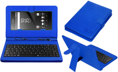 ACM Keyboard Case for Sony Xperia Z5(Blue, Cases with Holder, Pack of: 1)