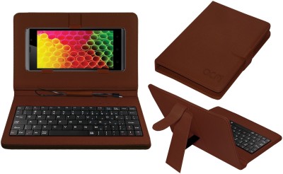 ACM Keyboard Case for Intex Aqua Air 2(Brown, Cases with Holder, Pack of: 1)