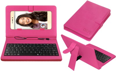 ACM Keyboard Case for Micromax Vdeo4(Pink, Cases with Holder, Pack of: 1)