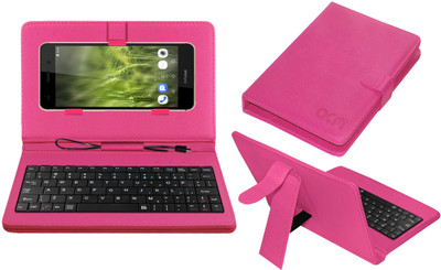 ACM Keyboard Case for Infocus M808i(Pink, Cases with Holder, Pack of: 1)