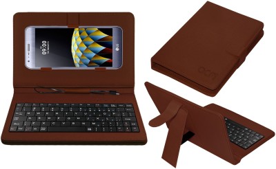 ACM Keyboard Case for Lg Xcam K580i(Brown, Cases with Holder, Pack of: 1)