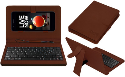 ACM Keyboard Case for Lg Candy K9(Brown, Cases with Holder, Pack of: 1)