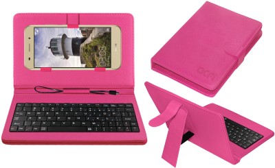 ACM Keyboard Case for Huawei Y3 (2018)(Pink, Cases with Holder, Pack of: 1)