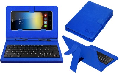 ACM Keyboard Case for Videocon Thunder Plus 2(Blue, Cases with Holder, Pack of: 1)