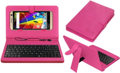 ACM Keyboard Case for Spice Xlife M5 Pro(Pink, Cases with Holder, Pack of: 1)