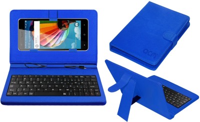 ACM Keyboard Case for Videocon Z52 Thunder Plus(Blue, Cases with Holder, Pack of: 1)