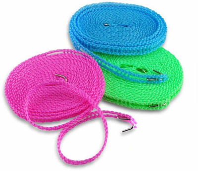 HINGOL Cloth Dryer Hanging Nylon Rope/Outdoor Washing Clothes Drying Wire/elasti Changer Hooks Coated line Cord Plastic Retractable Clothesline(5 m) deal from flipkart HINGOL Cloth Dryer Hanging Nylon Rope/Outdoor Washing Clothes Drying Wire/elasti Changer Hooks Coated line Cord Plastic Retractable Clothesline(5 m) deal from flipkart
