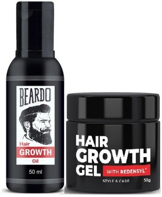 Beardo Hair Growth Oil and Hai Growth Gel Combo  (2 Items in the set)