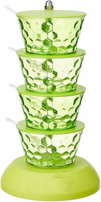 MEET WORLD Plastic Pickle Jar  - 800 ml(Green)