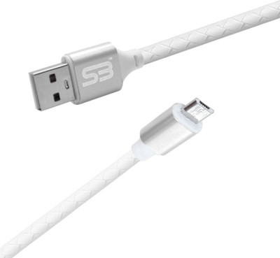 SB Micro USB Cable 2 A 1.2 m Micro USB Charging Cable for Android Phones(Compatible with Vivo S1,Vivo Y19,Vivo U10 64,Vivo V15 Pro, Silver, One Cable)