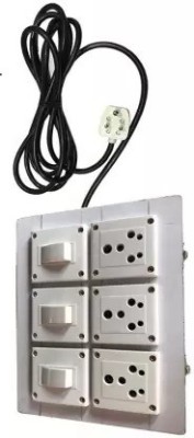 VRAI Electric Extension Wooden Board (3Socket, 12 A Five Pin Socket