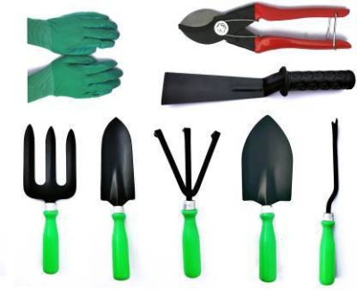 JetFire Garden Tools Combo set of 8 with Khurpi, Pruner and Gardening Gloves Garden Tool Kit Garden Tool Kit(8 Tools)