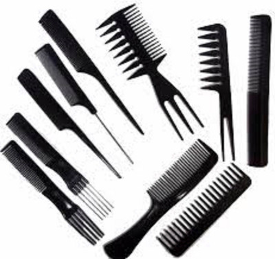 bob 10 COMB Professional Parlour & Salon Use Hair Comb Set For Men & Women
