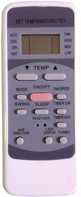 LipiWorld 12 AC Remote Compatible Carrier Remote Controller(White)