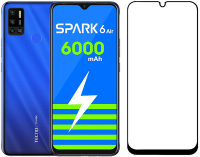 Aspir Edge To Edge Tempered Glass for Tecno Spark 6 Air(Pack of 1)