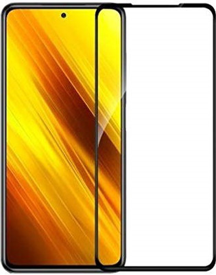 XRENGTH Edge To Edge Tempered Glass for Poco X3(Pack of 1)