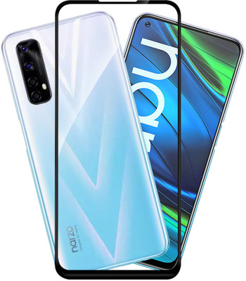 HUPSHY Edge To Edge Tempered Glass for Realme Narzo 20 Pro(Pack of 1)