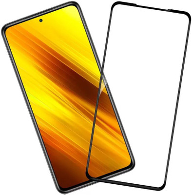 Q Box Edge To Edge Tempered Glass for poco x3(Pack of 1)