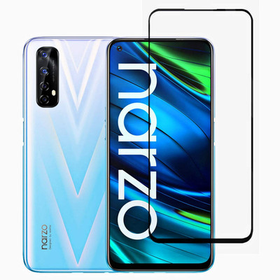 BRENZZ Edge To Edge Tempered Glass for Realme narzo 20 Pro(Pack of 1)