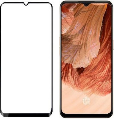HOBBYTRONICS Edge To Edge Tempered Glass for OPPO F17(Pack of 1)