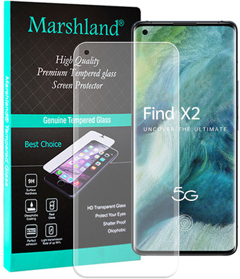 MARSHLAND Tempered Glass Guard for Oppo Find X2 Pro Uv Matte Finish(Pack of 1)
