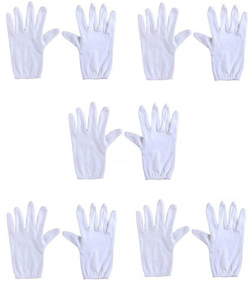 TRADITIONAL TRENDZZ ® LXI-328 Virus ProtectionMen and Women Dry Hands & Eczema Glover Wicket Keeping Gloves(White)