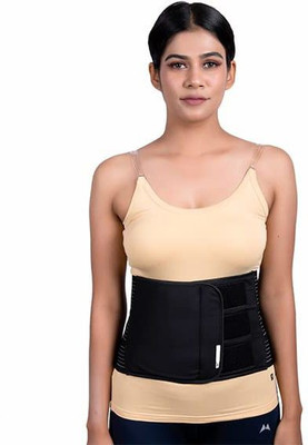 HULARA Abdominal Belt After C Section Delivery Compresssion Binder Tummy Trimmer - XXL Abdominal Belt(Black)
