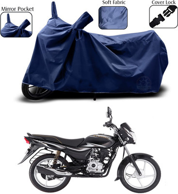 SEBONGO Two Wheeler Cover for Bajaj(Platina 100 DTS-i, Blue)
