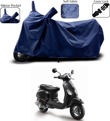 SEBONGO Waterproof Two Wheeler Cover for Piaggio(Vespa, Blue)