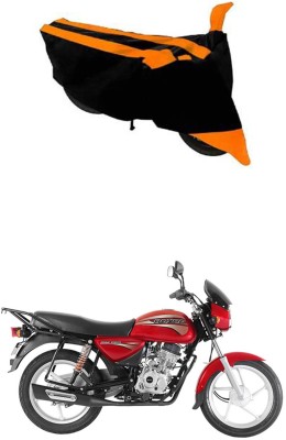 RONISH Two Wheeler Cover for Bajaj(Boxer, Black, Orange)