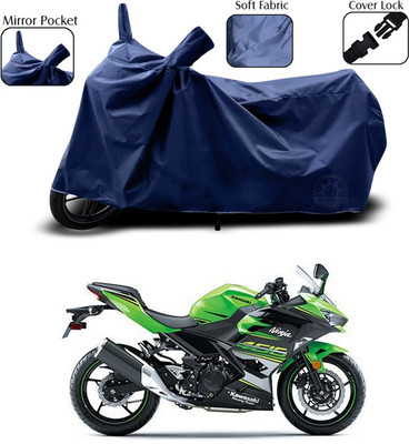 AutoGalaxy Waterproof Two Wheeler Cover for Kawasaki(Ninja, Blue)
