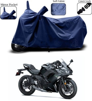 SEBOMGO Waterproof Two Wheeler Cover for Kawasaki(Ninja, Blue)