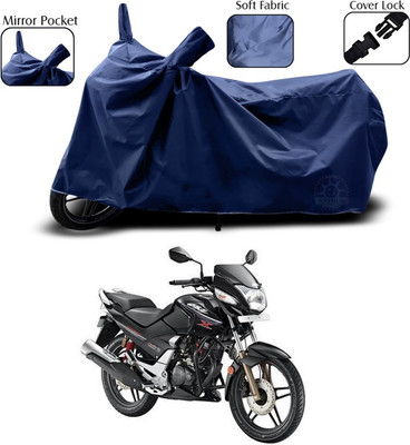 SEBONGO Two Wheeler Cover for Hero(CBZ, Blue)
