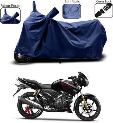 ANTHUB Two Wheeler Cover for TVS(Apache RTR 180, Blue)