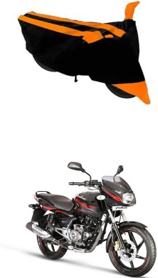 RONISH Two Wheeler Cover for Bajaj(Pulsar 150 DTS-i, Black, Orange)