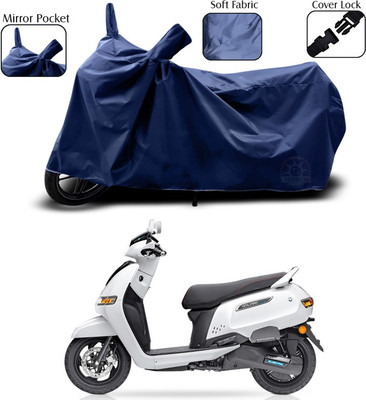 SEBONGO Two Wheeler Cover for TVS(Blue)