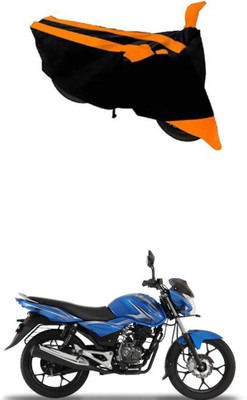 RONISH Two Wheeler Cover for Bajaj(Discover 100 DTS-i, Black, Orange)