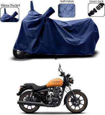 SEBONGO Two Wheeler Cover for Royal Enfield(Thunderbird 500, Blue)