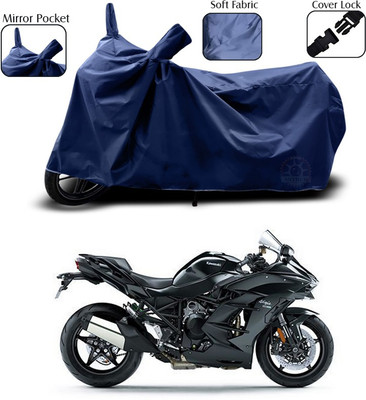 AUTOCAD Waterproof Two Wheeler Cover for Kawasaki(Ninja, Blue)