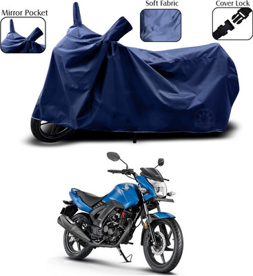 ANTHUB Two Wheeler Cover for Honda(CB Unicorn 150, Blue)